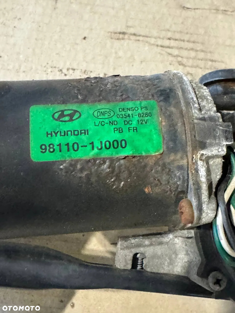 MECHANIZM WYCIERACZEK HYUNDAI i20 981101J000 - 2