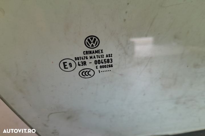 Geam usa fata stanga 43R-004583 43R-004583 Volkswagen VW Golf 6 [2008 - 3