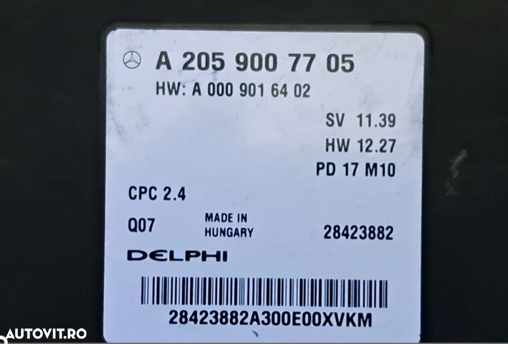 Calculator modul SAM cutie de viteze automata Delphi mercedes C-class W205 GLC-class W253 X253 S-class W222 E-class W213 motor m274 m276 om651 om642 - 2