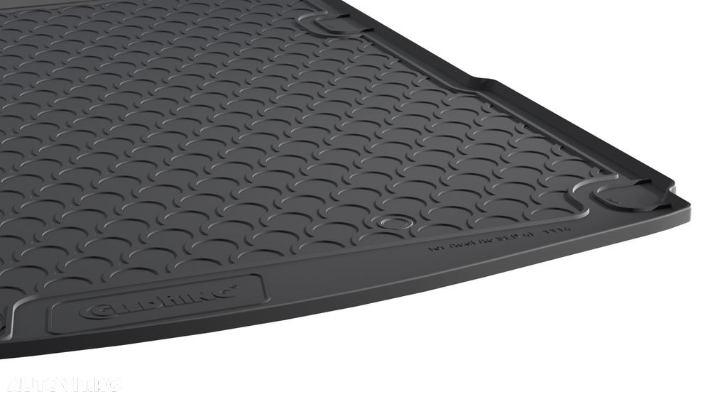 Tavita portbagaj Audi A6 Sedan 4F, 2005-2011, pt podea inaltata, din cauciuc Rubbasol, marca Gledring - 2
