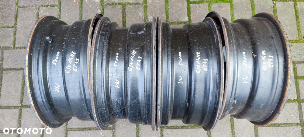 FELGI STALOWE 5x100 6Jx14 CALI ET43 VW SEAT SKODA KOMPLET 4 SZTUKI - 8