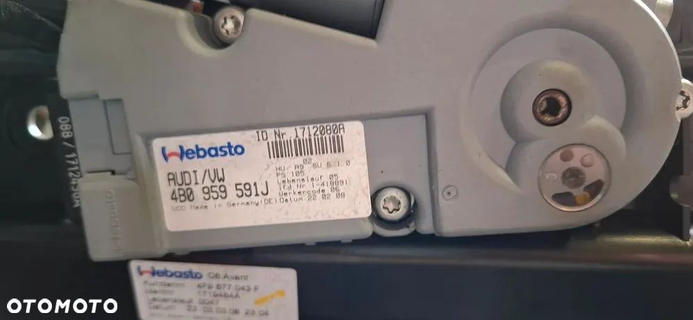 Audi A6 S6 C6 4F Szyberdach komplet 4F9877043F - 4