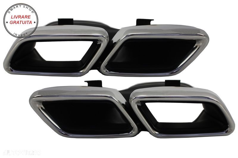 Difuzor Bara Spate cu Ornamente Evacuare Mercedes C-Class C205 A205 Coupe Cabriole- livrare gratuita - 6