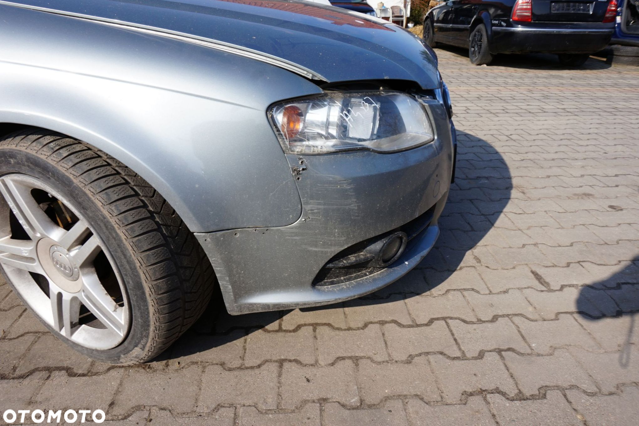 MASKA ZDERZAK BŁOTNIKI LAMPY A4 B7 LY7G  AUDI 2004-2008 SREBRNY PRZÓD KOMPLETNY - 15
