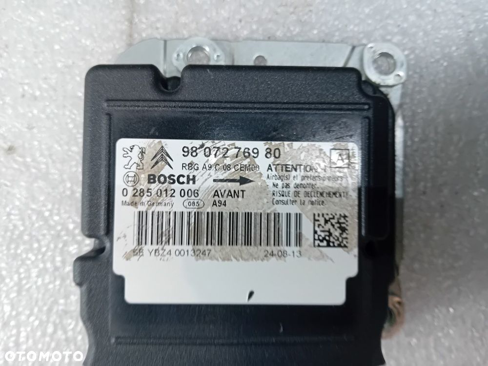 DESKA ROZDZIELCZA,KONSOLA ,PODUSZKI SENSOR PEUGEOT 2008 I 9807276980 - 9