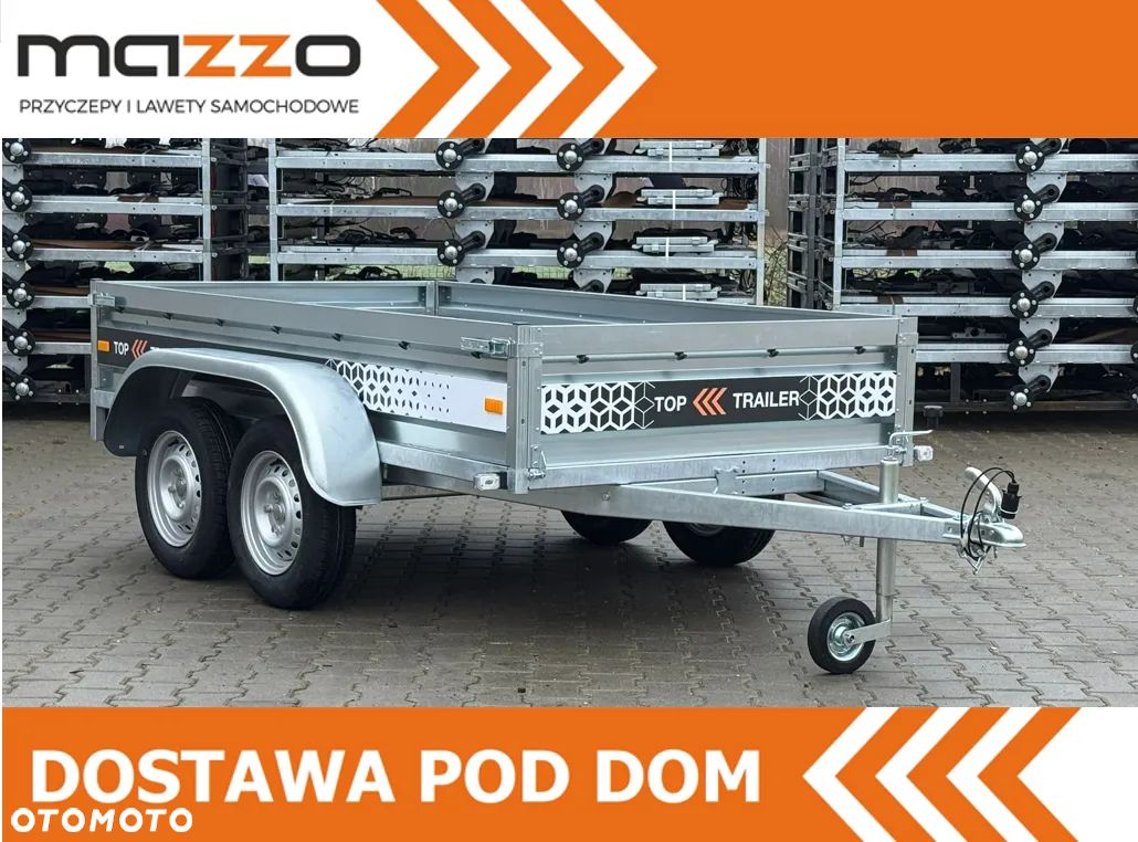MAZZO TOP TRAILER TT25/2 Dostawa Przyczepka 251x135x37cm SPAWANA 2 osie DMC 750kg LEKKA kategoria B - 1