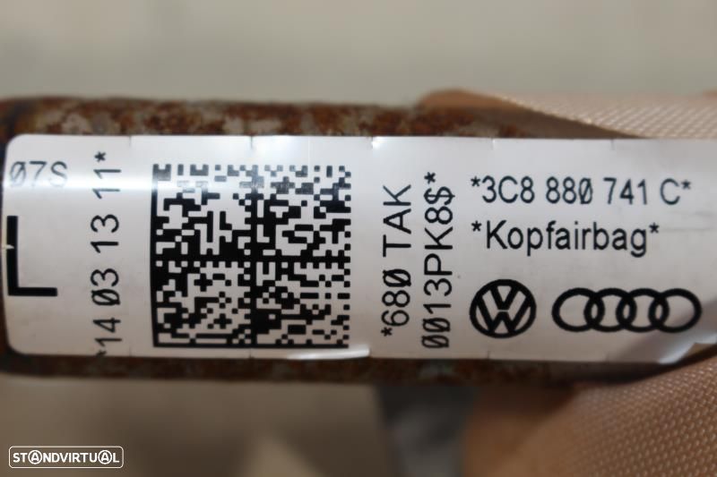 Airbags De Cortina Volkswagen Passat Cc (357)  3C8880742c / 3C8 880 74 - 8