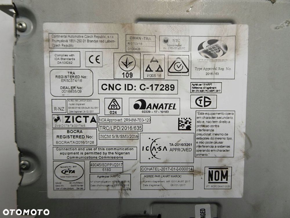 stacja multimedialna radio gps opel crossland x 9821908980 - 8