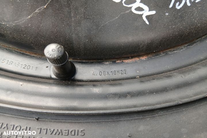 Roata de rezerva slim R16 AM51BA 4.0BX16X25 125/90 R16 AM51BA 4.0BX16 - 4