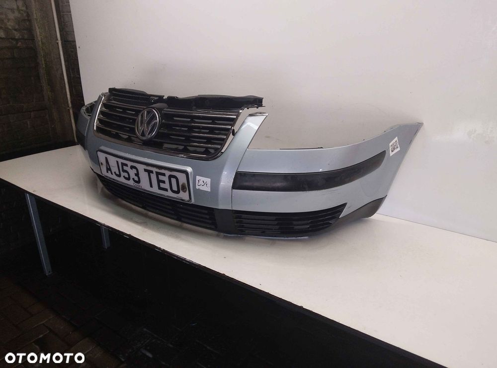 } ZDERZAK PRZÓD PRZEDNI VW VOLKSWAGEN PASSAT B5 LIFT FL LA7W SREBRNY - 2