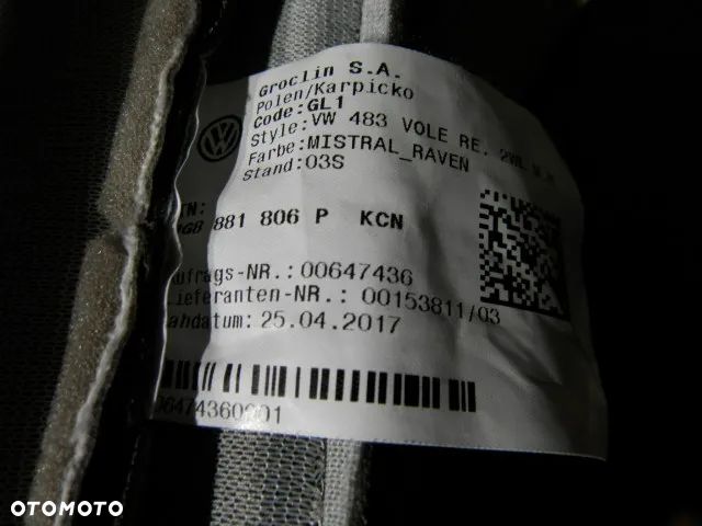 FOTEL FOTELE KANAPA OPARCIE TYLNEJ KANAPY PRAWE LEWE POSZYCIE TAPICERKA SKORA ALCANTARA MISTRAL / RAVEN KCN VOLKSWAGEN ARTEON 3G8 ORYGINAŁ - 9