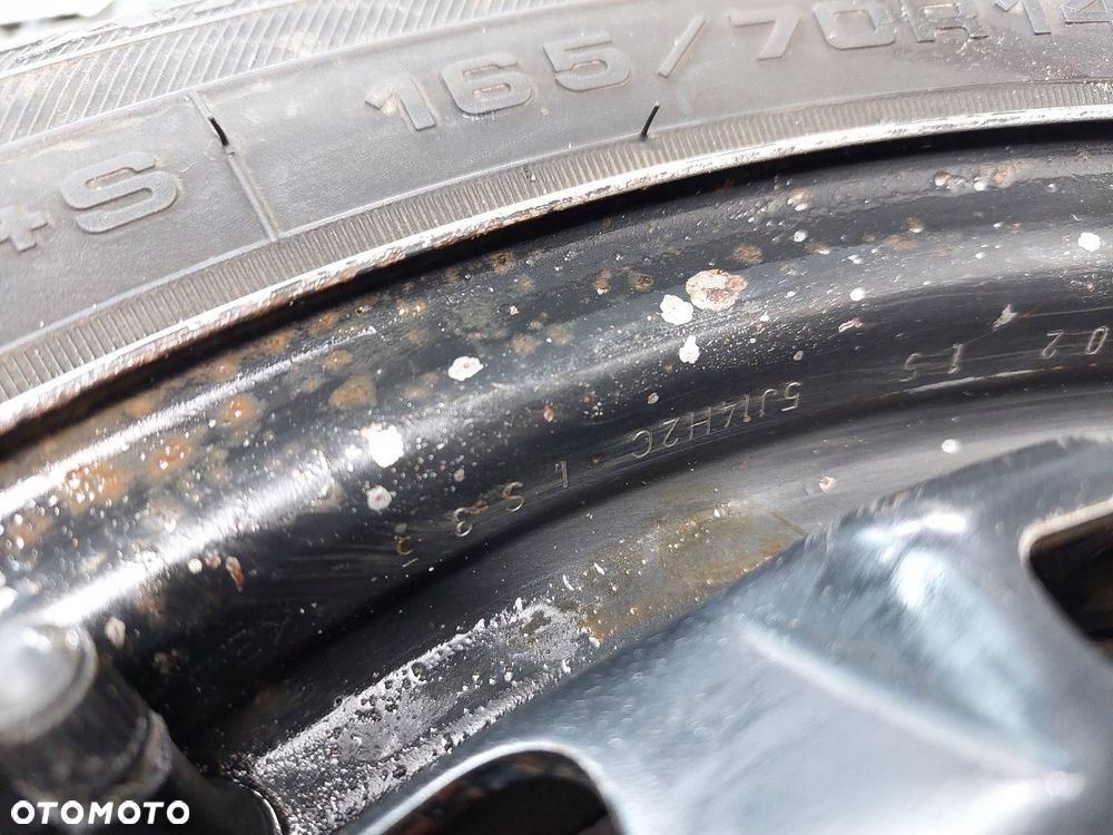 KOŁA FELGI OPONY ZIMOWE 4 SZT 5x100 5Jx14 165/70R14 SEAT VW SKODA AUDI - 3