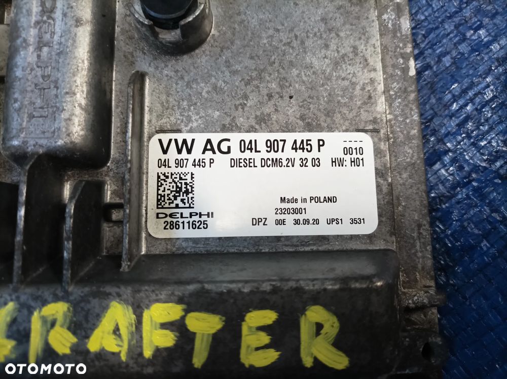 Vw Crafter II 7C 1,0 TDI moduł sterownik silnika 04L907445P - 3