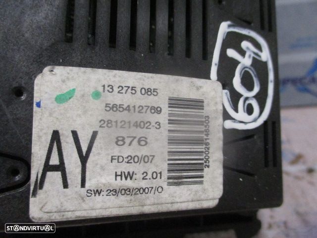 Display Relogio 565412769 13275085 281214023 OPEL ASTRA H FASE 2 2007 1.7CDTI 100CV 5P CINZENTO OPEL ASTRA H 2007 1.3 CDTI 90CV 5P CINZA - 5