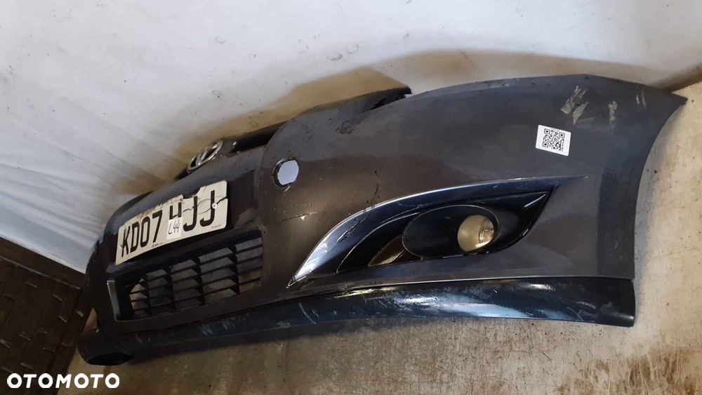 } ZDERZAK PRZÓD PRZEDNI TOYOTA AURIS I 1 SZARY GRAFITOWY HALOGENY DO MALOWANIA ! - 3