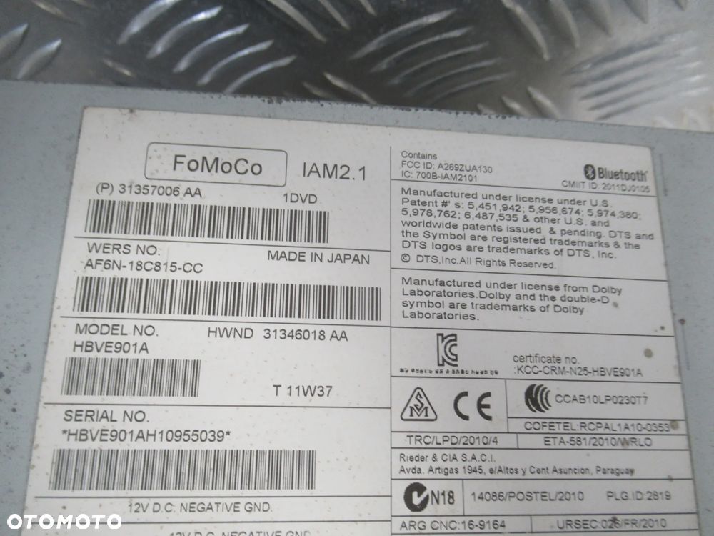 RADIO CZYTNIK CD VOLVO S60 V60 II 2010-2013 - 7