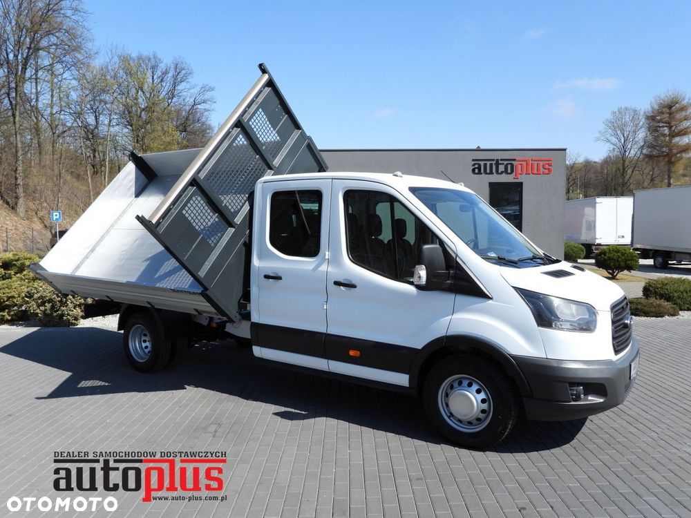 Ford TRANSIT WYWROTKA TROJSTRONNA PODWÓJNA KABINA DOKA 7 MIEJSC TEMPOMAT BLIŹNIACZE KOŁA KLIMATYZACJA  130KM - 2