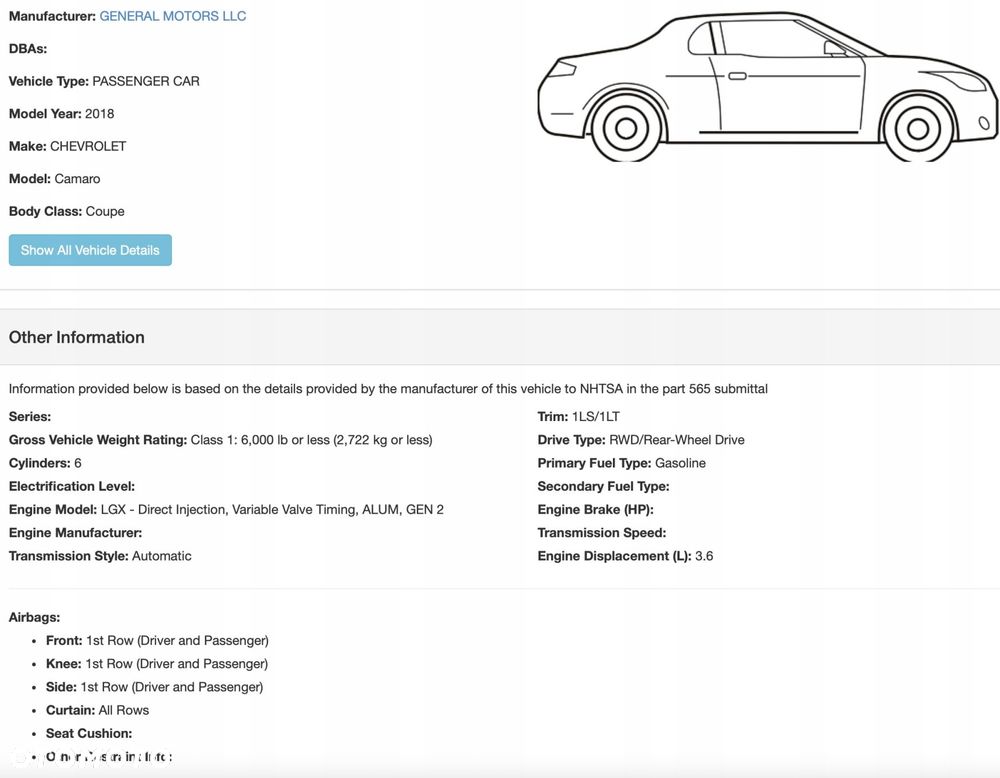 U9 ORYGINAŁ CHEVROLET CAMARO VI 2016- SS MASKA POKRYWA SILNIKA - 6