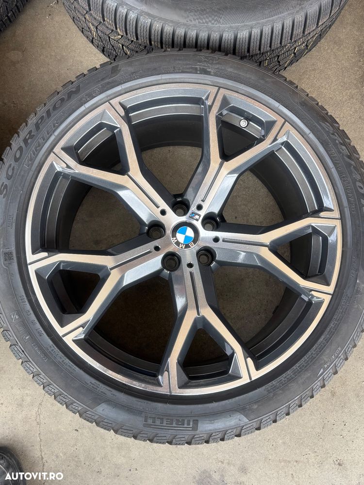 Vând jante originale BMW X5-X6 G05-G06 pe 21” cu anvelope de iarnă - 6