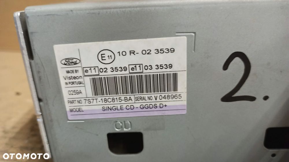 # RADIO FORD 6000 CD nr 7S7T-18C815-BA - 6