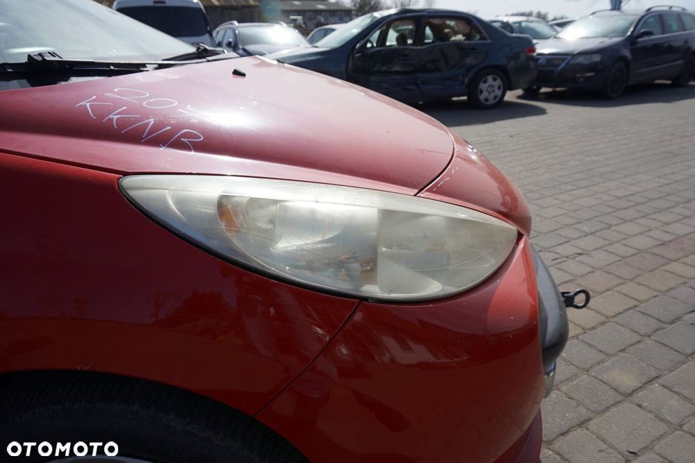 MASKA ZDERZAK BŁOTNIKI LAMPY 207  KKNB  PEUGEOT 2006-2009 CZERWONY PRZÓD KOMPLETNY - 24