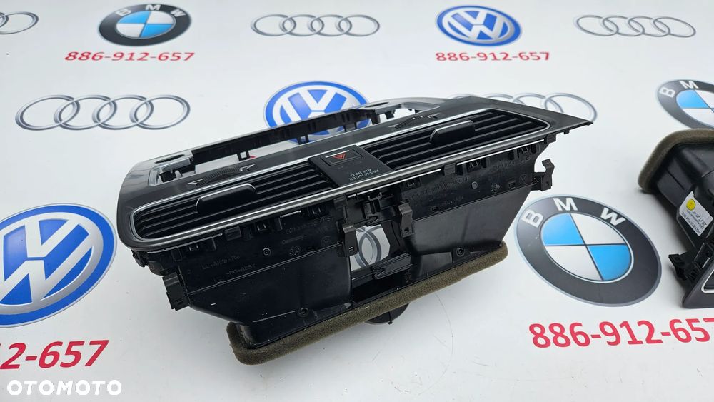 VW Golf 7 VII Kratka nawiewu prawa Dekor listwa Ramka radia 5G0857059 5G1819703C 5G1819743 5G1819704DE - 14