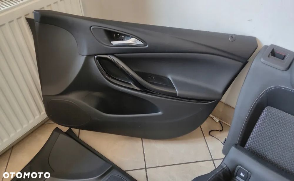 OPEL ASTRA K V HB FOTELE KANAPA BOCZKI KOMPLET PÓŁSKÓRA 100 TYŚ KM GRZANE - 9