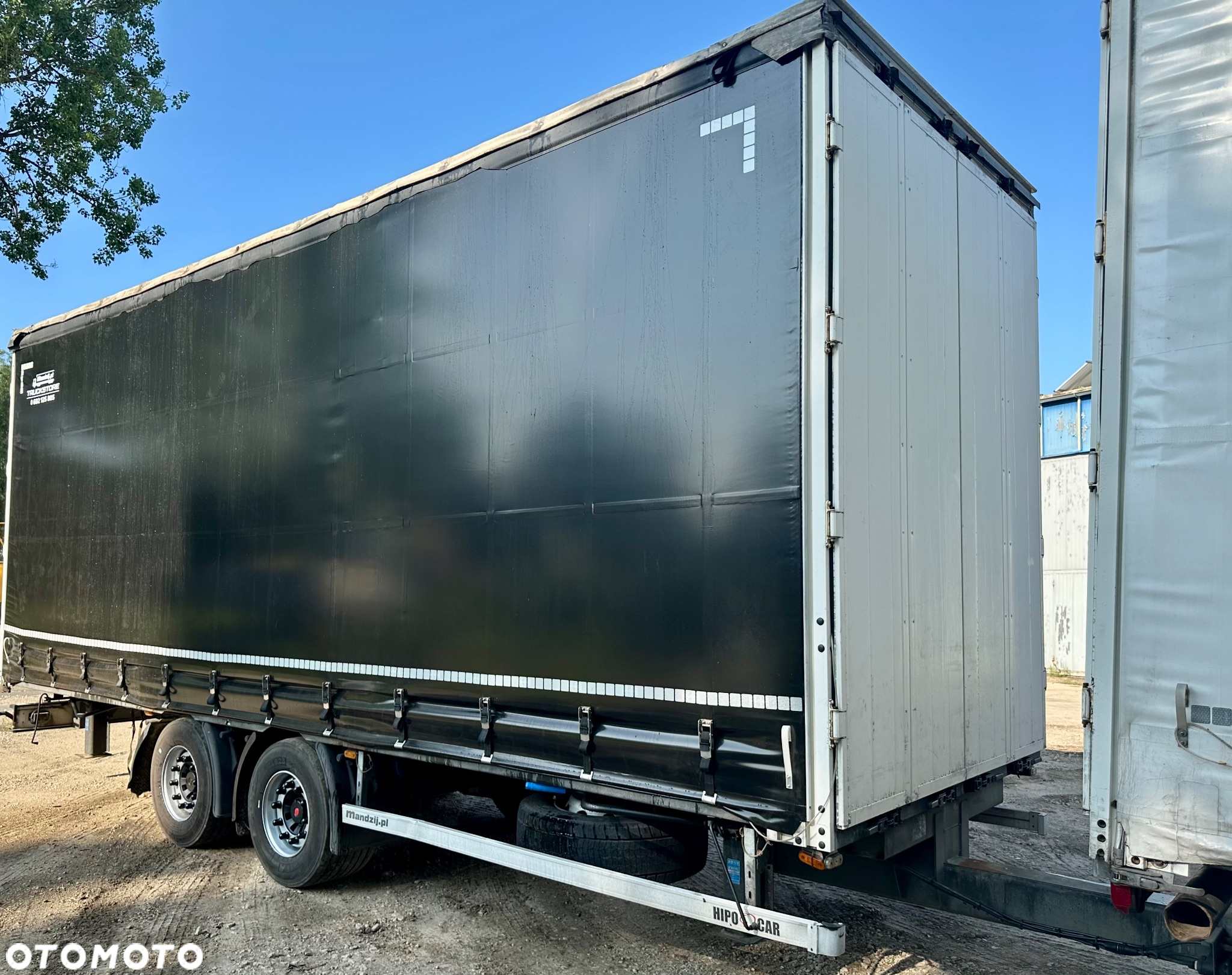 Panav PRZYCZEPA TANDEM HIPOCAR ZABUDOWA ALUMINIOWA PRZEJAZDOWA FIRANKA DŁ:8.20m NOWA PLANDEKA!!! OSIE SAF OŚ PODNOSZONA OPONY:445/45/19.5 WAGA:4800kg DMC:18000kg 2016r ŁADNA - 7