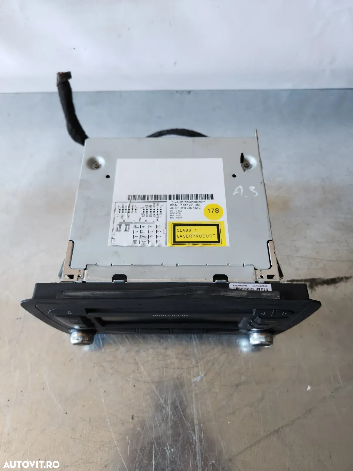Radio Cd Player Chorus Audi A3 8P Cod 8PC - 6
