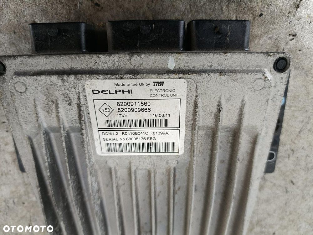 KOMPUTER, STEROWNIK RENAULT CLIO III FL 8200911560  8200909666 1.5 DCI - 4