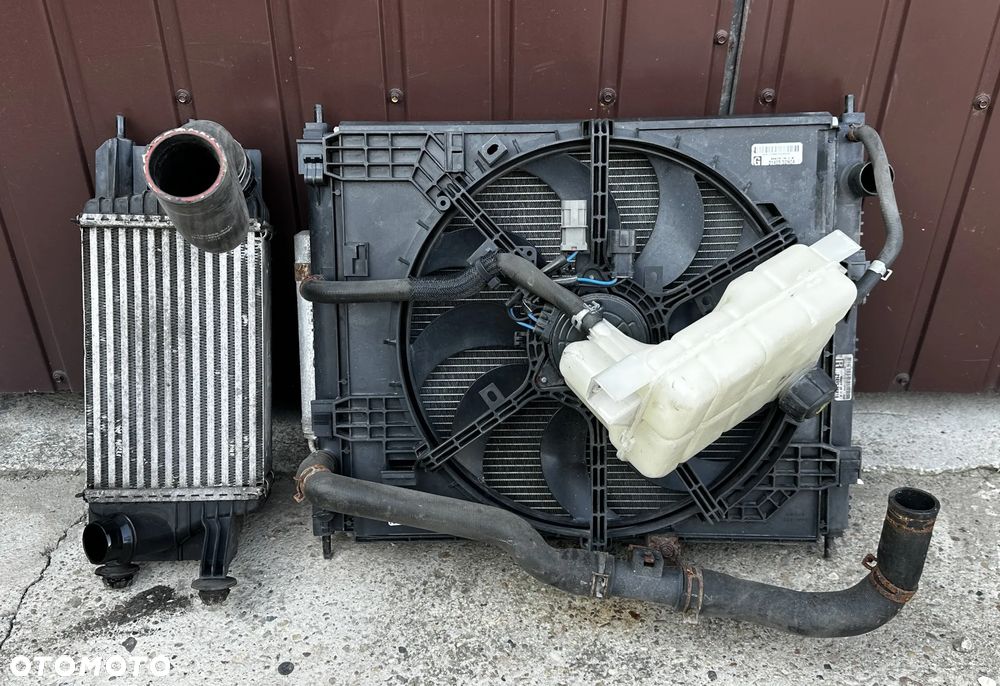 Komplet Chłodnic Wody Intercooler Klimy Wentylator Nissan Pulsar I 1,5 dCi - 1