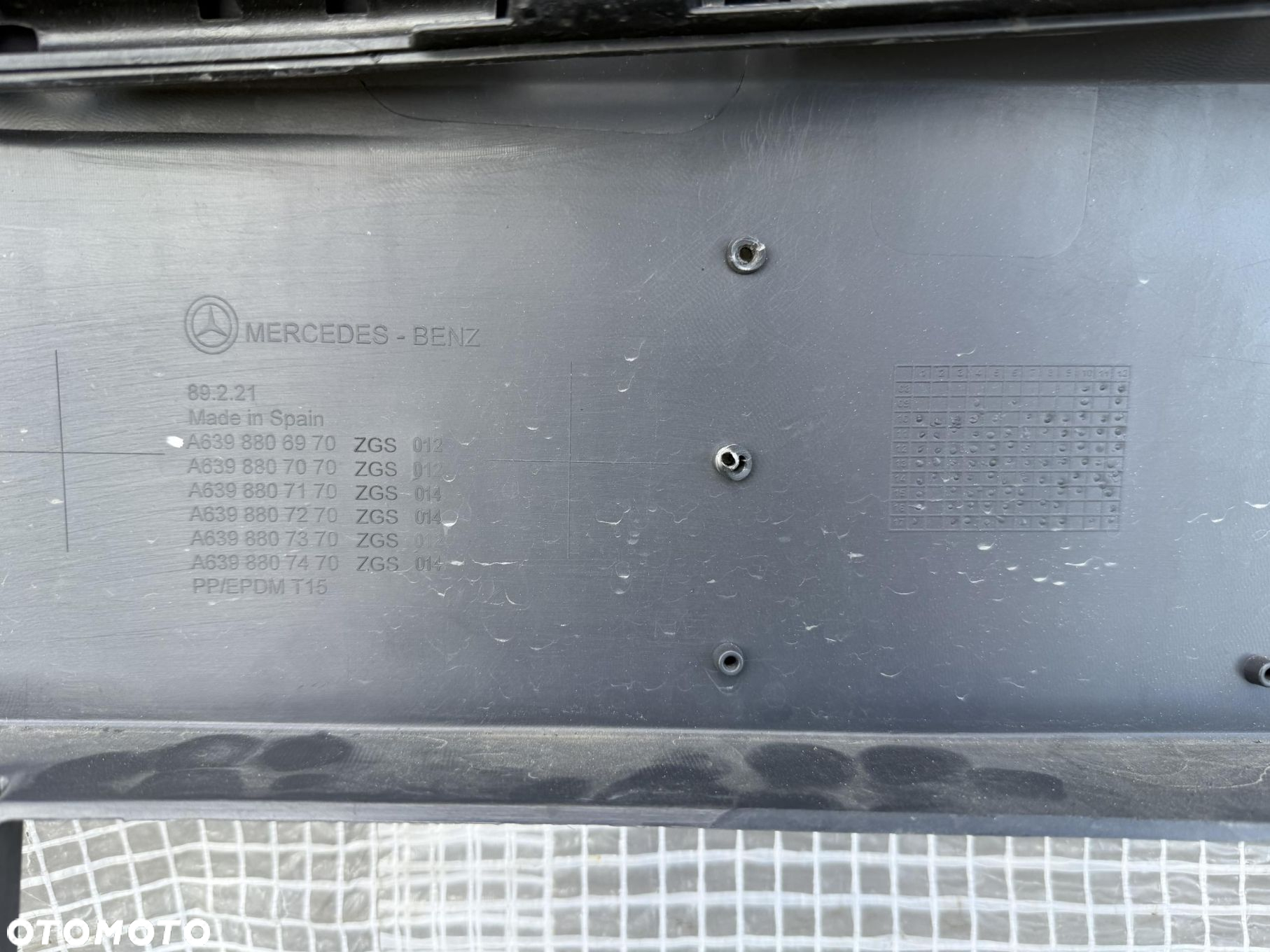 MERCEDES VITO W639 LIFT ZDERZAK PRZEDNI PRZÓD A6398806970 - 9