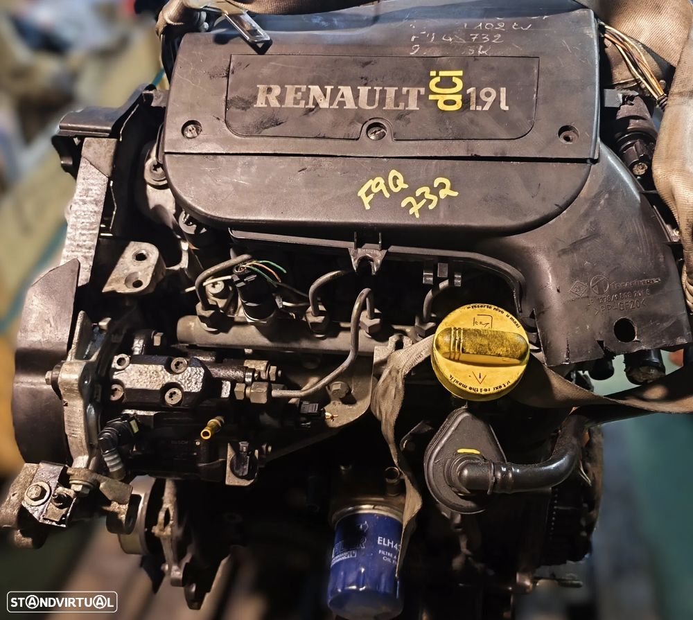 MOTOR RENAULT MEGANE I / SCENIC I 1.9DCI F9Q732 - 1