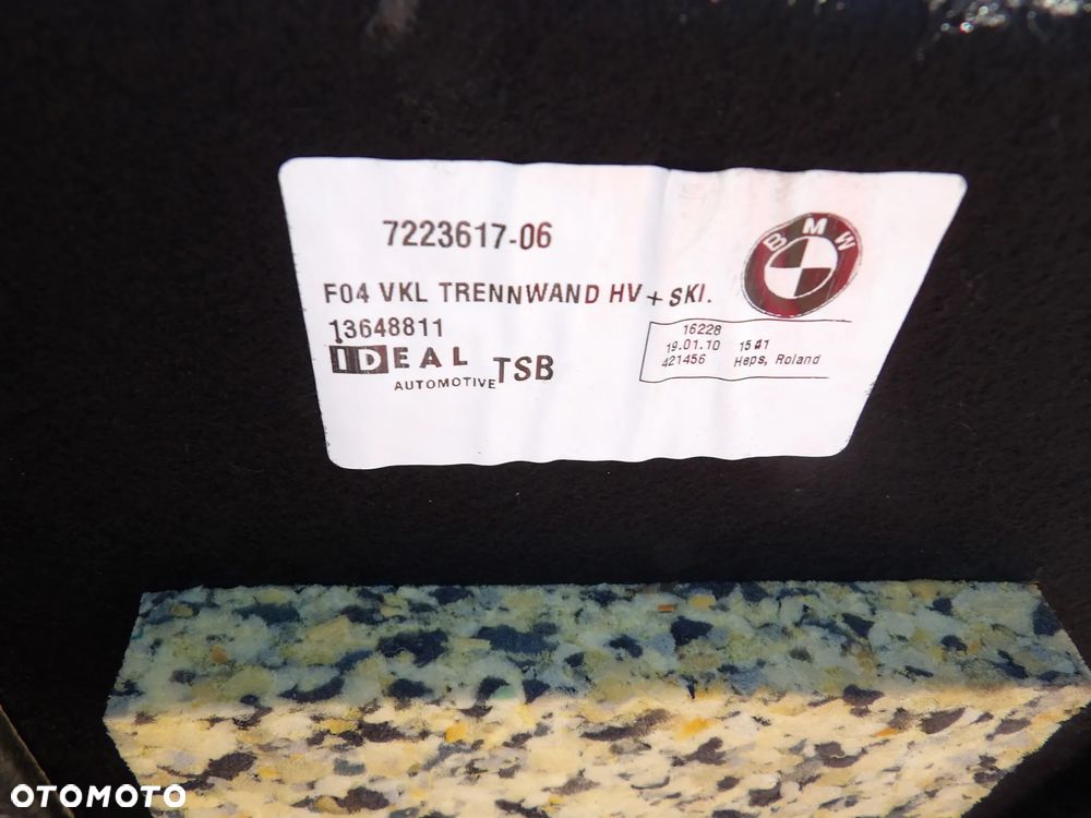BMW - F01 - TAPICERKA BAGAŻNIKA - 7223617 - 2