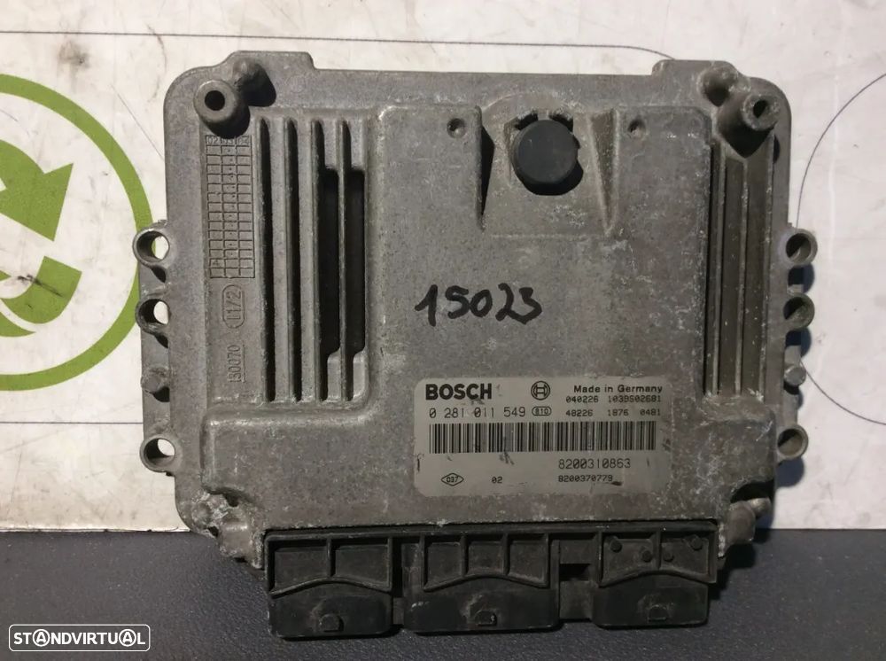 Centralina Motor Renault Megane 1.9 DCI 0281011549   8200310863 - 1