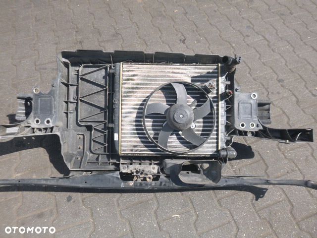 PAS PRZEDNI WZMOCNIENIE CZOŁOWE CHŁODNICA WENTYLATOR KOMPLETNY SKODA FABIA I 1.4 MPI 99-05 BEZ KLIMATYZACJI - 9