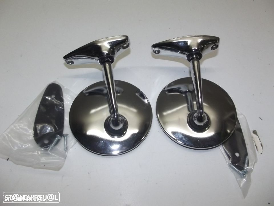 espelhos cromados novos para carros antigos - 3