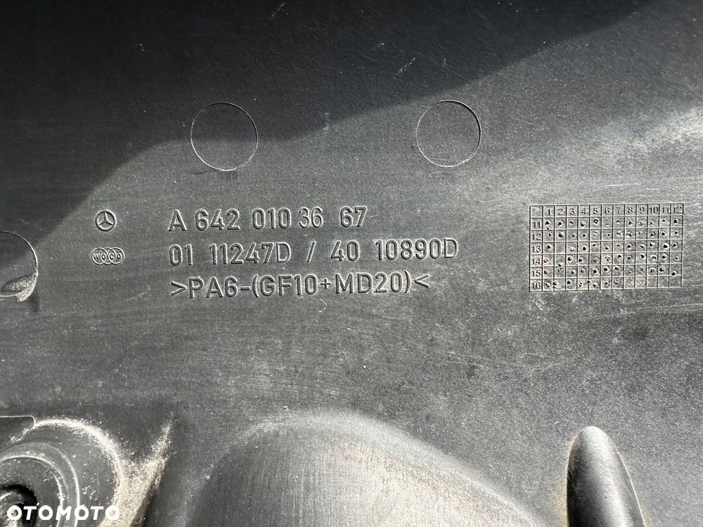 MERCEDES-BENZ VITO VIANO 3.0 14- OSŁONA PORKWA SILNIKA A6420103667 - 3