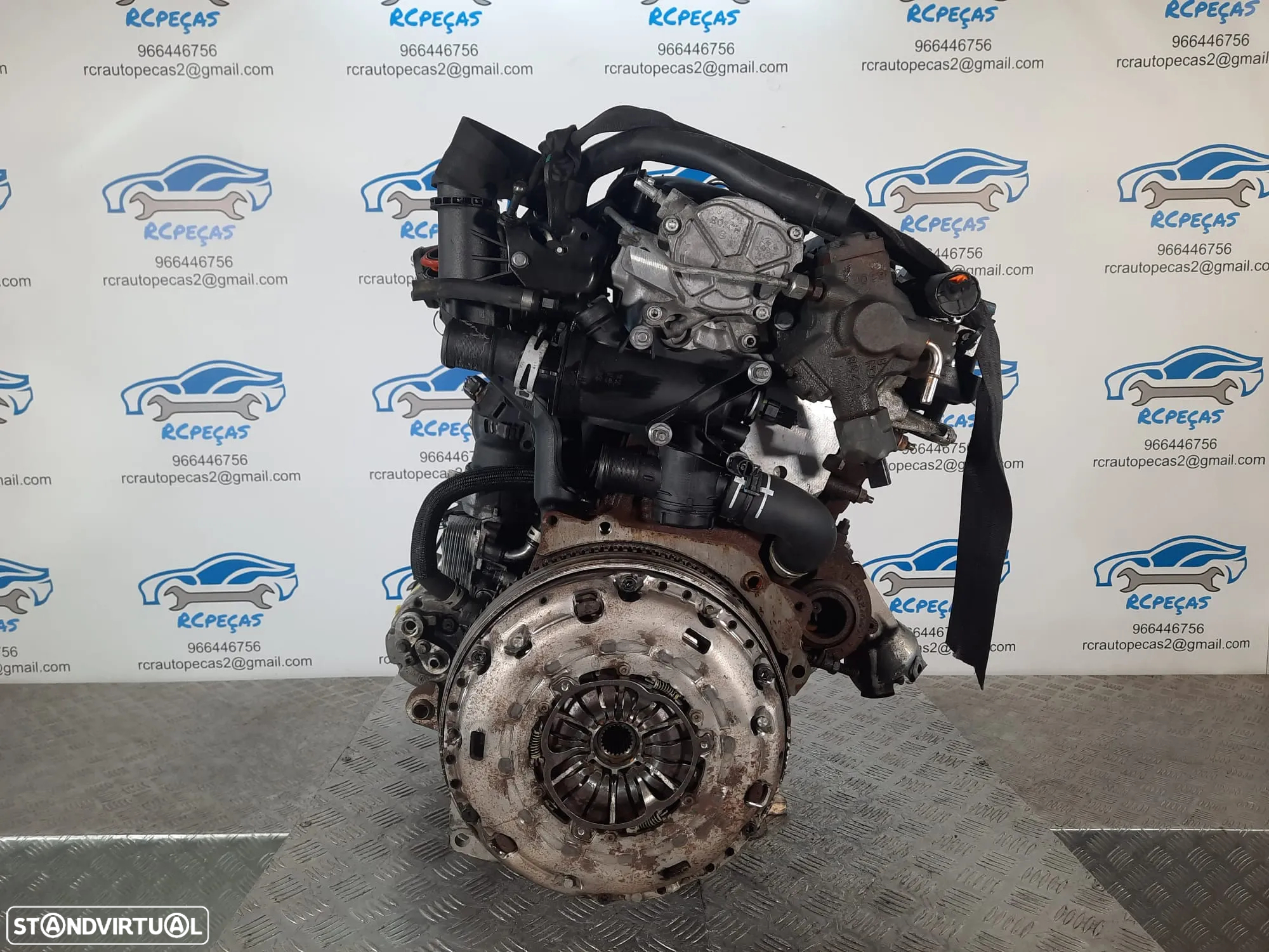 MOTOR COMPLETO 2.0 TDCI 16V 136CV G6DG FORD KUGA CMAX C-MAX FOCUS MOTOR ARRANQUE ALTERNADOR BIMASSA COMPRESSOR EMBRAIAGEM BOMBA DIRECAO INJETORES - 12