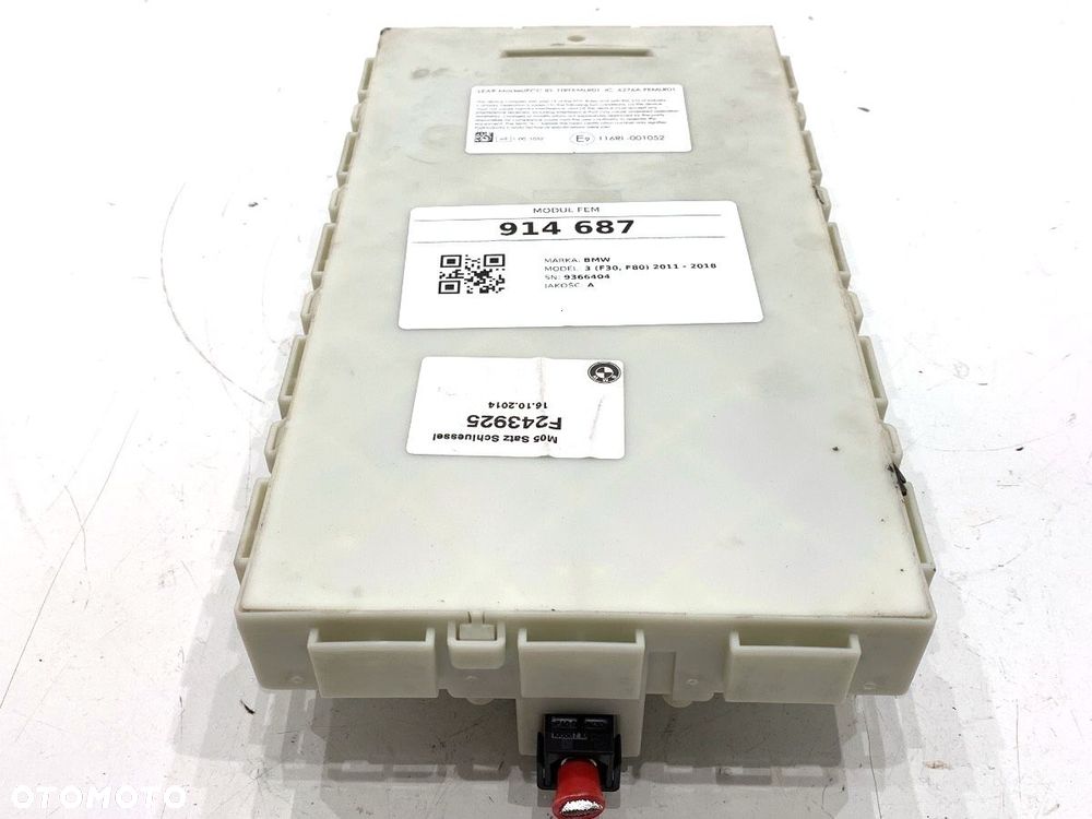 MODUŁ FEM  BMW 3 (F30, F80) 2011 - 2018 320 d 120 kW [163 KM] olej napędowy 2011 - 2018 9366404 - 1