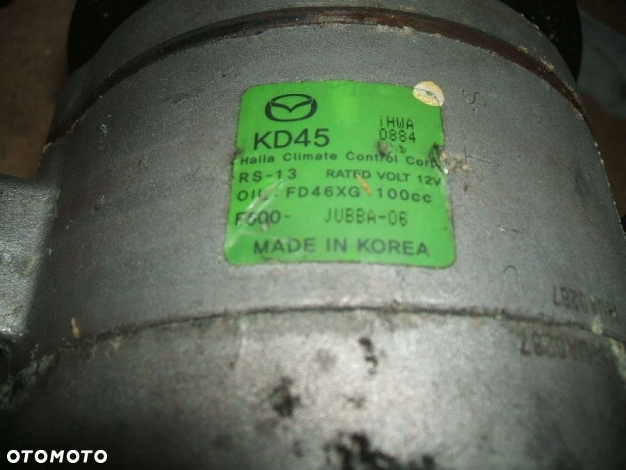 MAZDA3 1.5i SPRĘŻARKA KLIMATYZACJI KJ3A1663 KD45 - 2