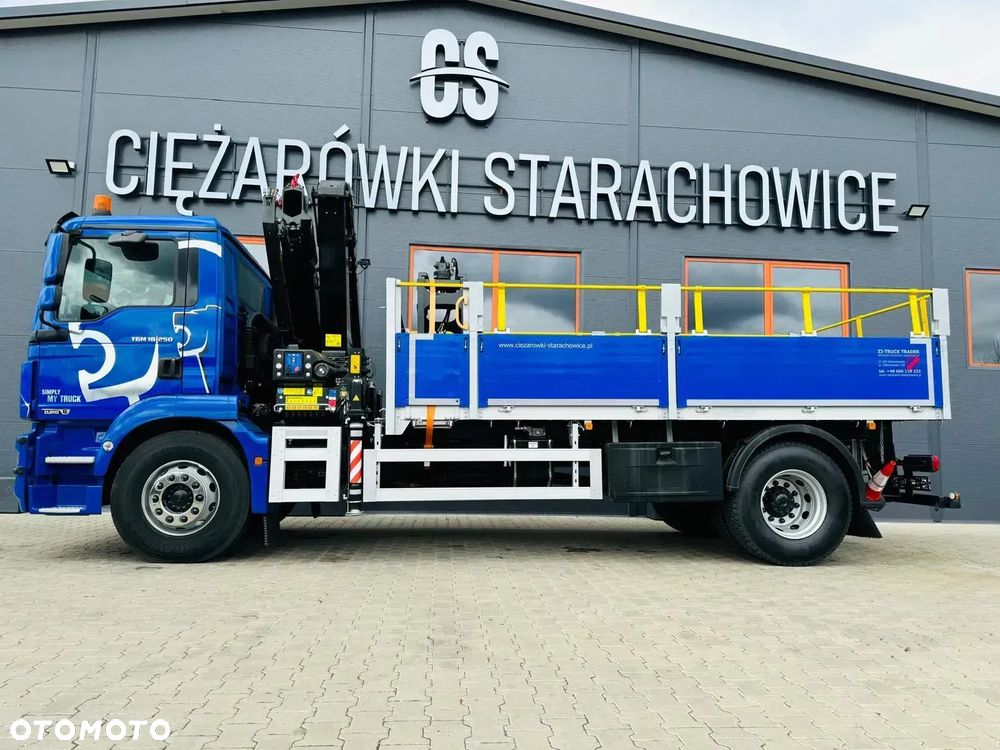 MAN MAN TGM TGL TGS 18.250 E6 // orginał. przebieg 107tys km // 4x2 // żuraw HMF 1420 K2 HDS dzwig kran crane - 9