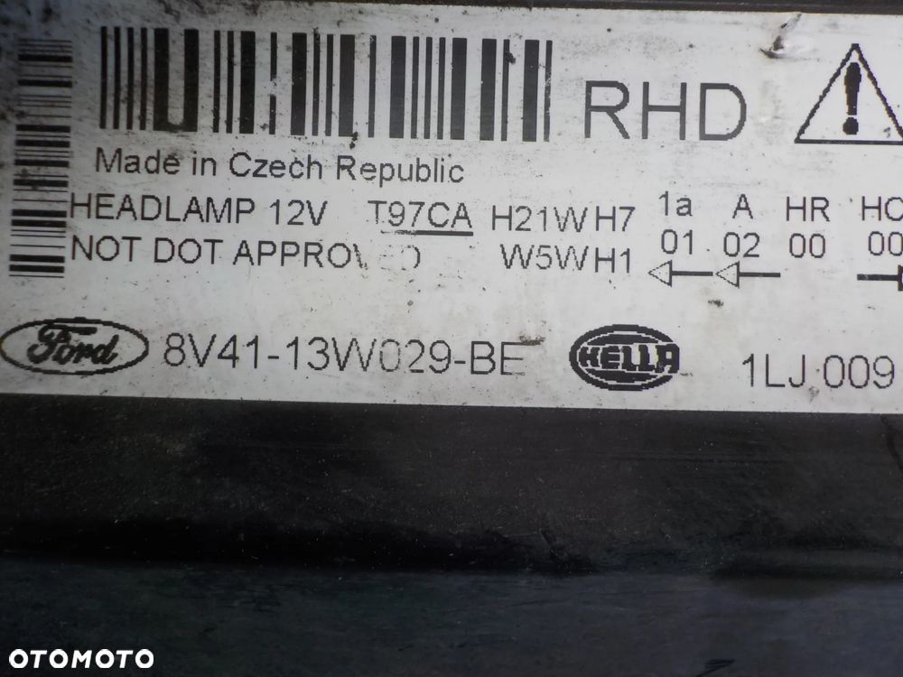 FORD KUGA MK1 LAMPA PRAWA PRZÓD WERSJA ANGIELSKA 8V41-13W029-BE - 4
