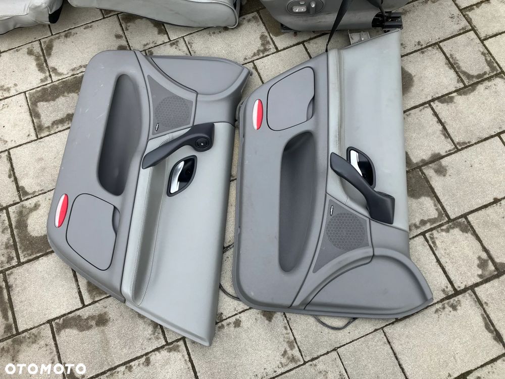 FOTELE SKÓRA REANULT LAGUNA II ELEKTRYKA KANAPA PODGRZEWANE  BOCZKI SZARA SKÓRA ROLETY - 11