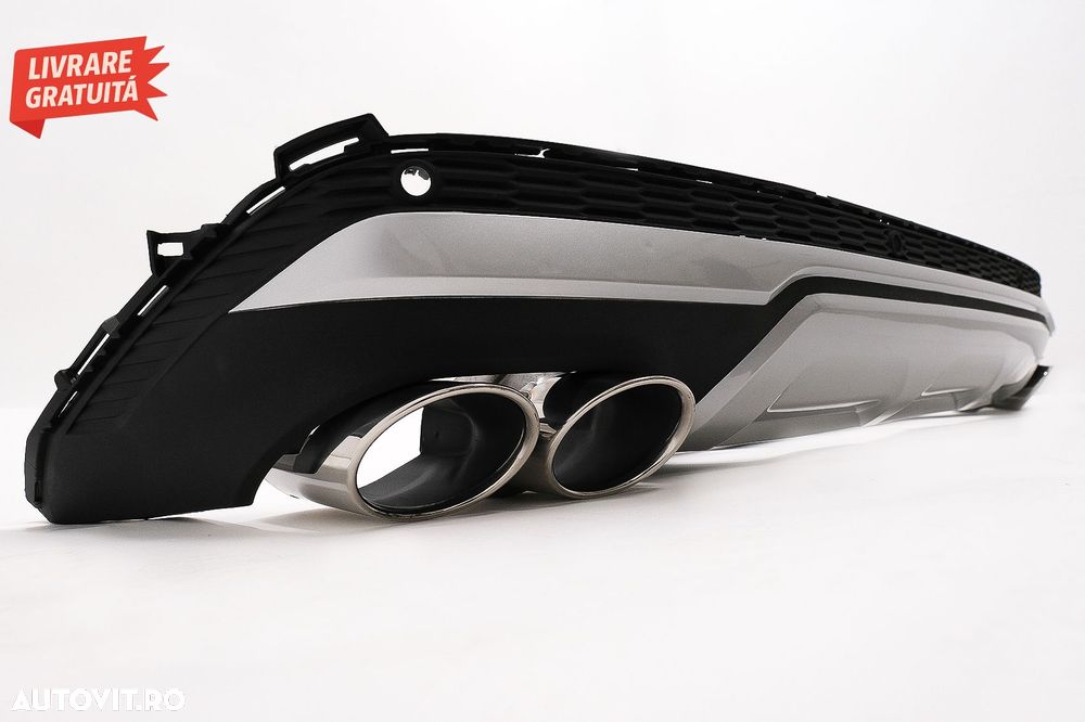 Difuzor Bara Spate Evacuare Dubla Audi Q7 SUV 4M Facelift (2020-2025)- livrare gratuita - 6