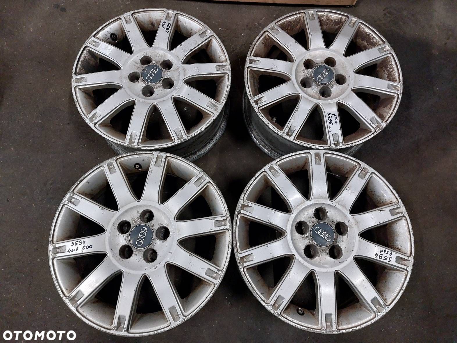 FELGI ALUMINIOWE 4SZT 5x100 6,5Jx16 ET38 FI57,1 A3 8L GOLF IV LEON I - 1