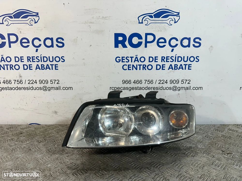 .Conjunto Farois Otica Frente Frontal Audi A4 B6 Original - 5
