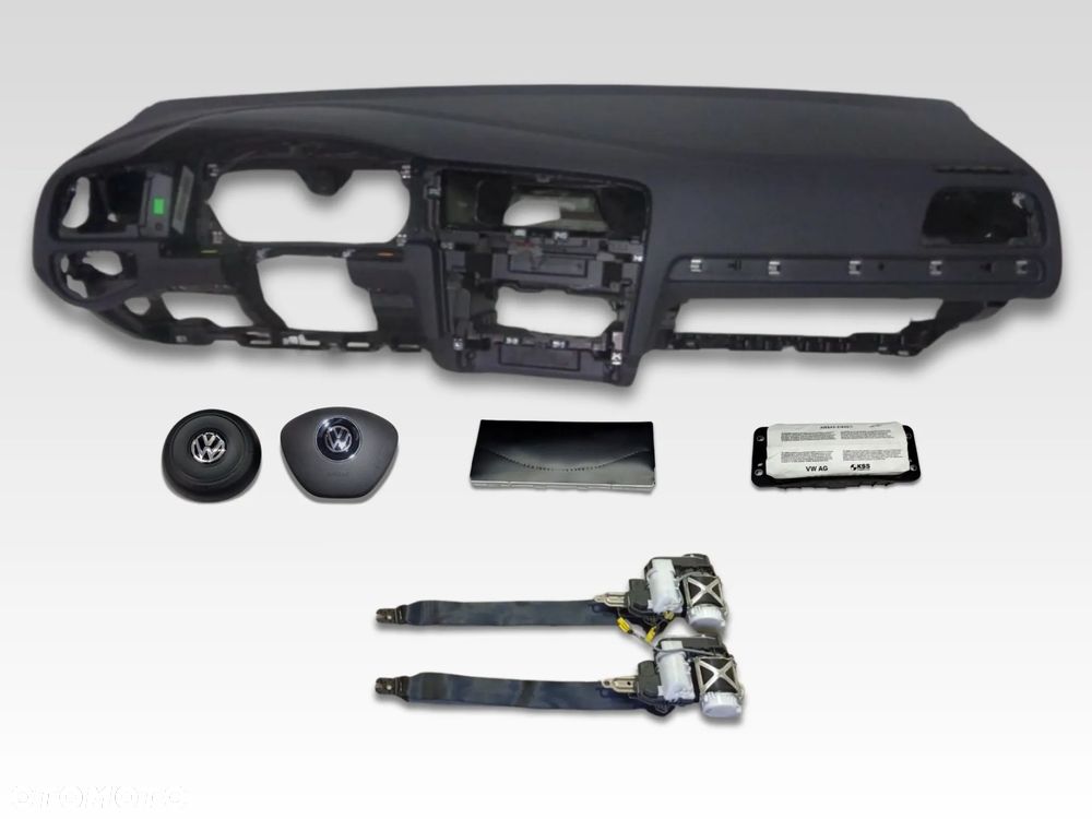 VW GOLF VII 7 LIFT DESKA KONSOLA PODUSZKI AIRBAG PASY - 1