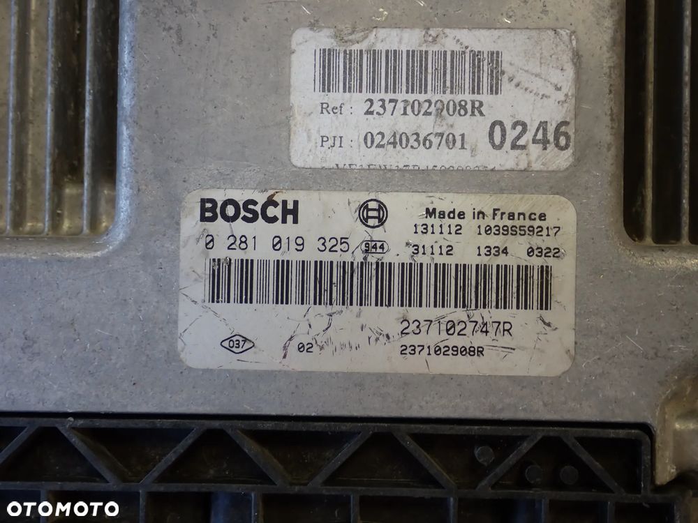 RENAULT KANGOO 1.5 KOMPUTER SILNIKA 0281019325 - 2