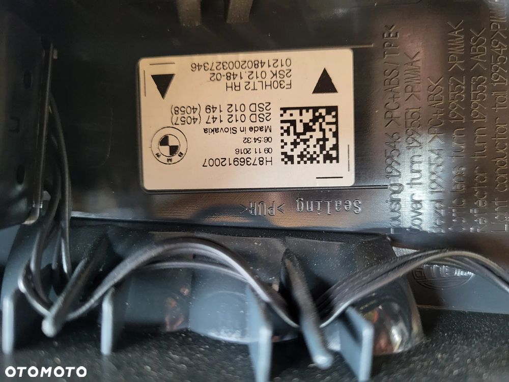 Bmw f30 f31 lift lampy tył led w klape - 4